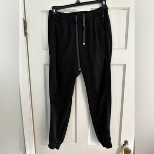 Women’s black jogger scrub pants